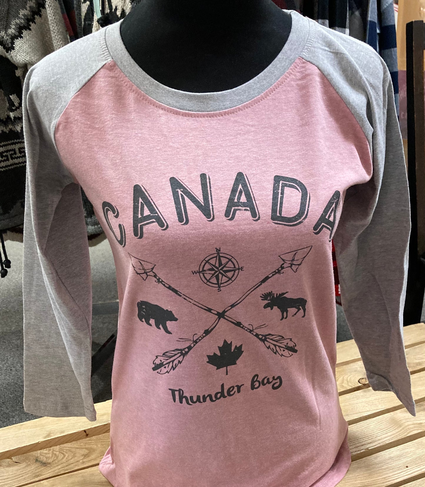Souvenir Clothing - Ladies Three Quarter Sleeve T-Shirt