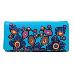 Oscardo - Norval Morrisseau - Long Wallet - "Flowers and Birds"