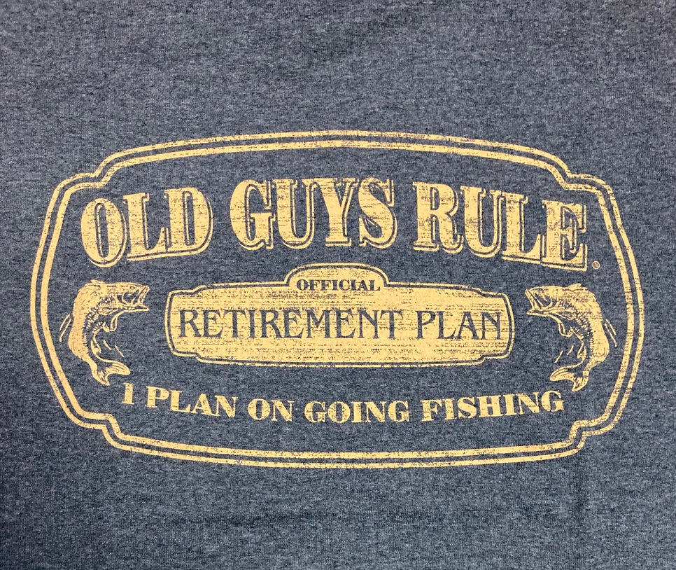 Old Guys Rule - T-shirt - Official Retirement Plan - Grey – Authentique  Gift Shop
