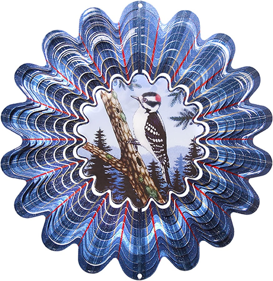 Garden - Wind Spinner - Animated Woodpecker