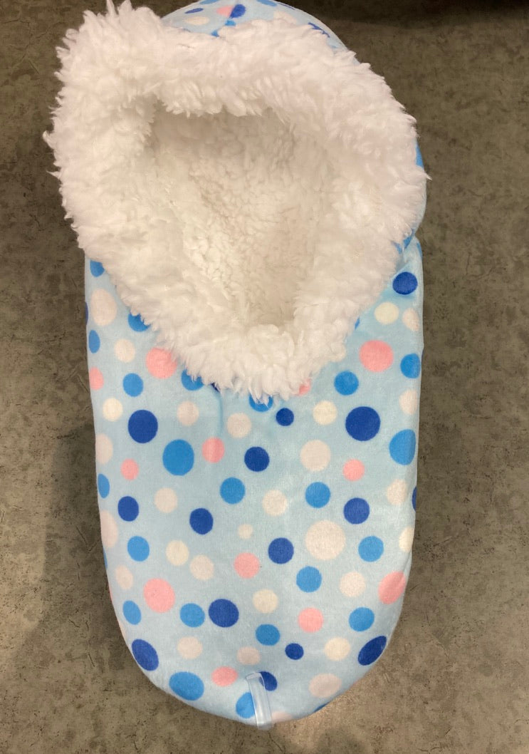 Snoozies - Blue/Pink Dots