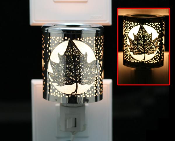 Night Light - Silver Maple Leaf