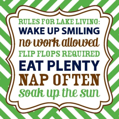 Napkins - Cocktail - Rule For Lake Living