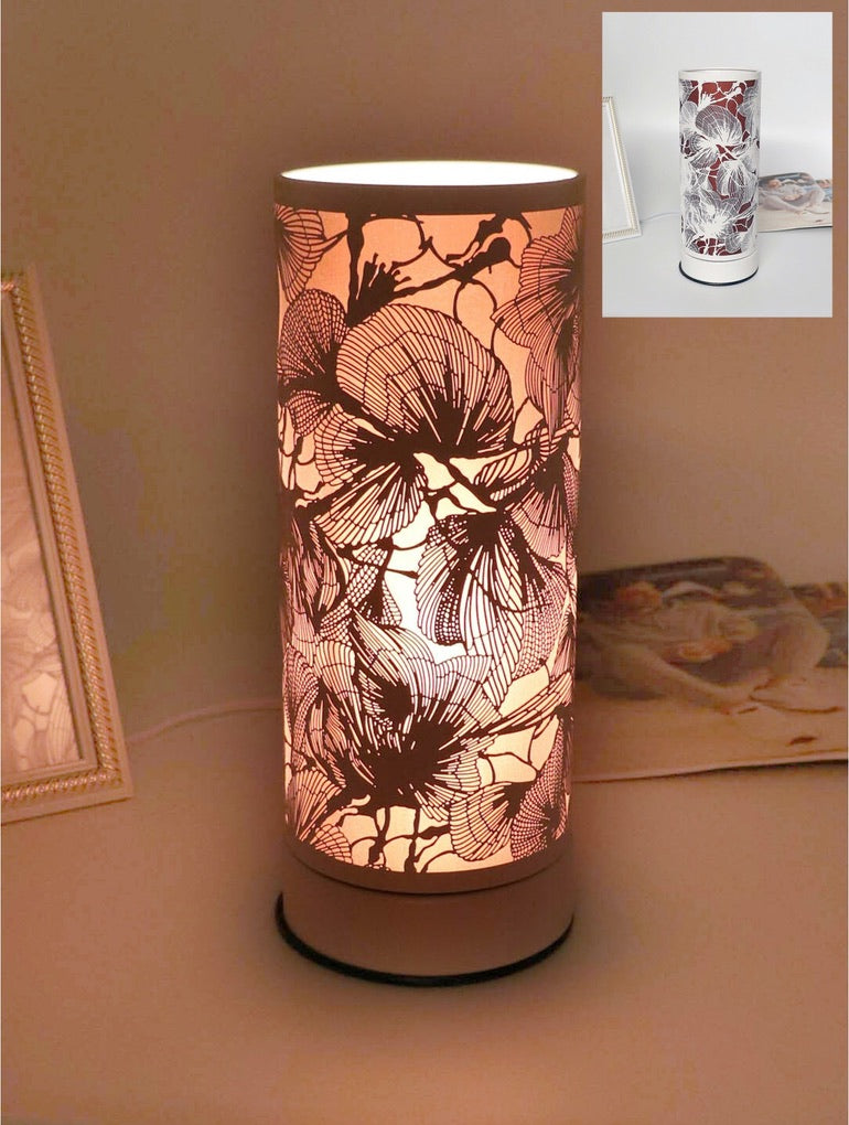 Touch Lamp - White Leaves