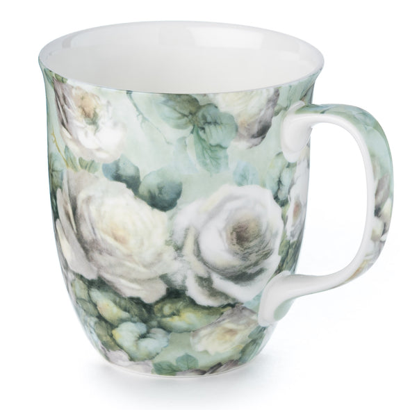 McIntosh China - Pretty Chintzy - White Roses - Java Mug