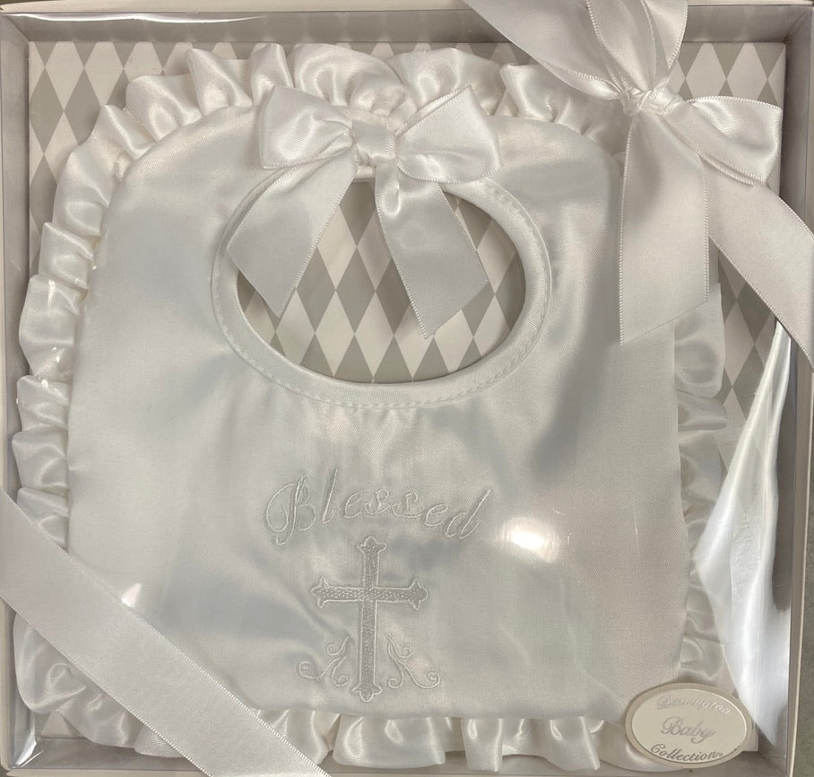 Baptism Bib - Bearington Baby - Blessed