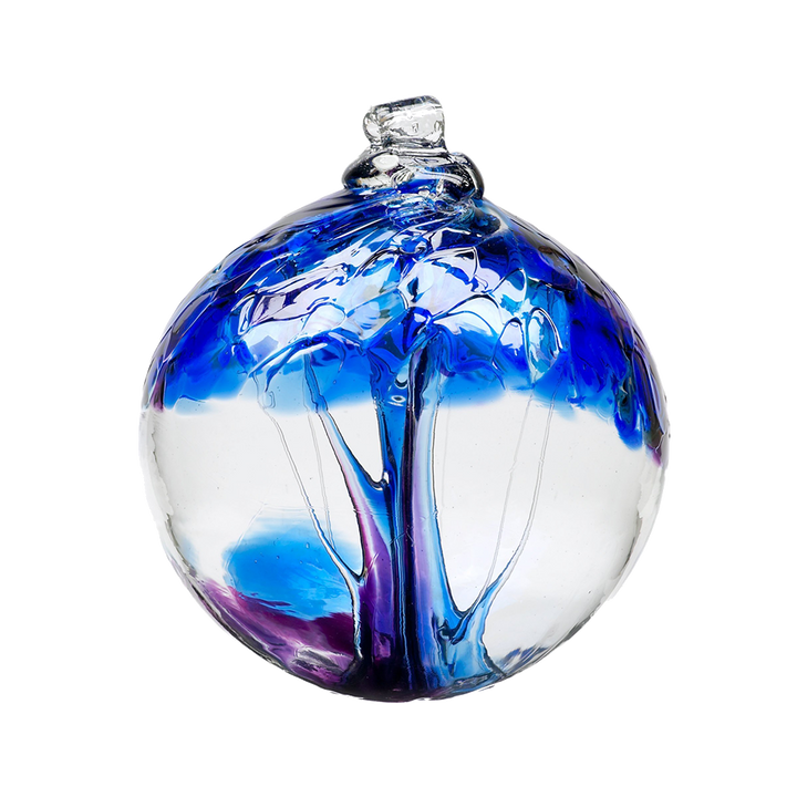 Kitras Art Glass - Tree of Winter - 6" Diameter
