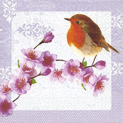 Napkins - Lunch - Robin in Spring