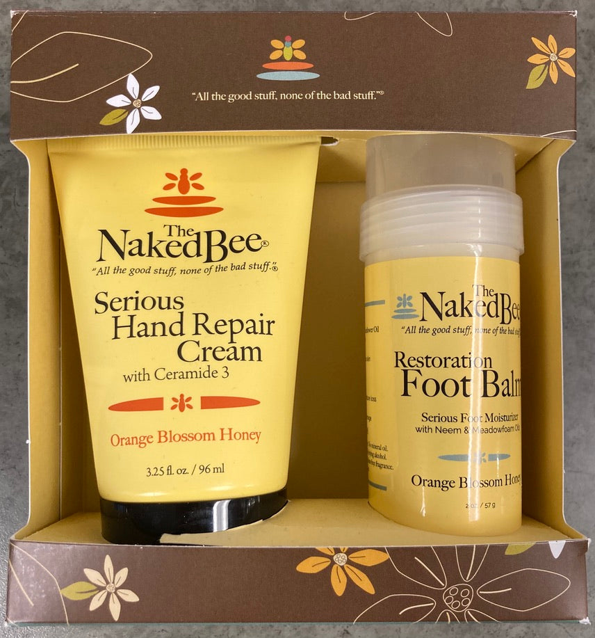 Naked Bee - Hand and Foot Repair Kit - Orange Blossom Honey