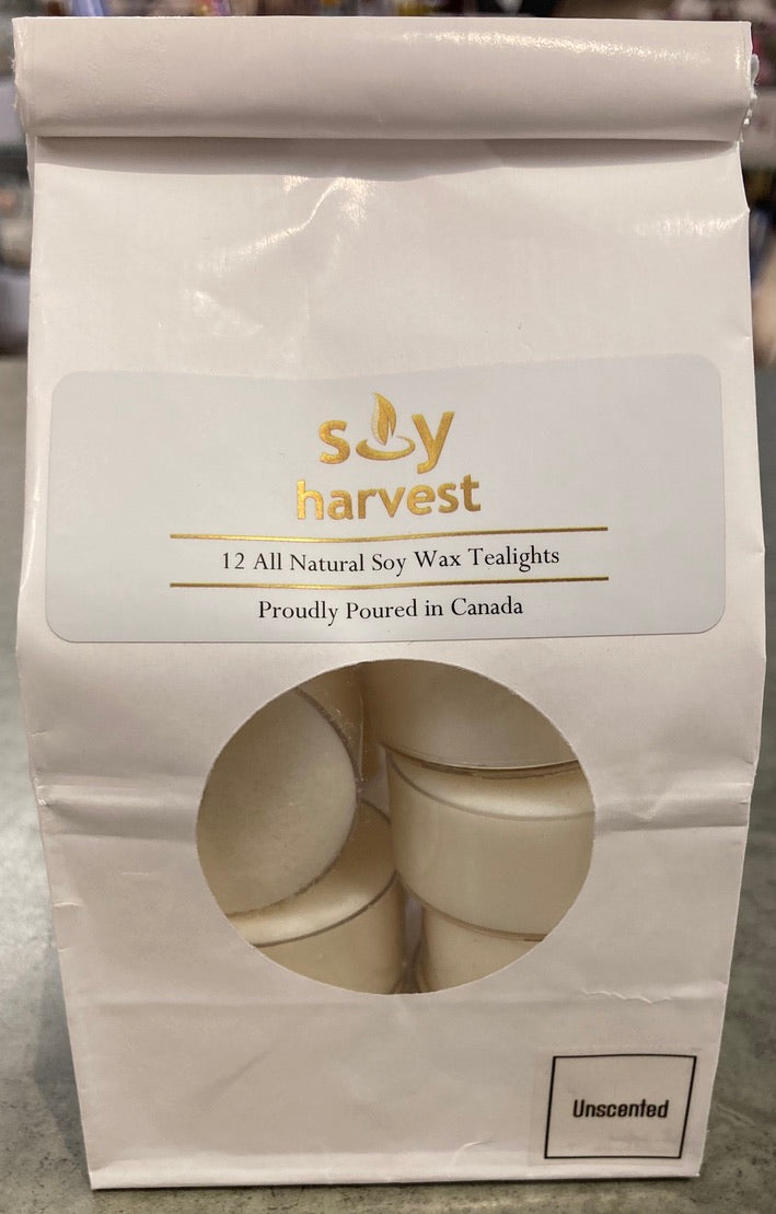 Soy Harvest Candles - Tea Lights - Unscented