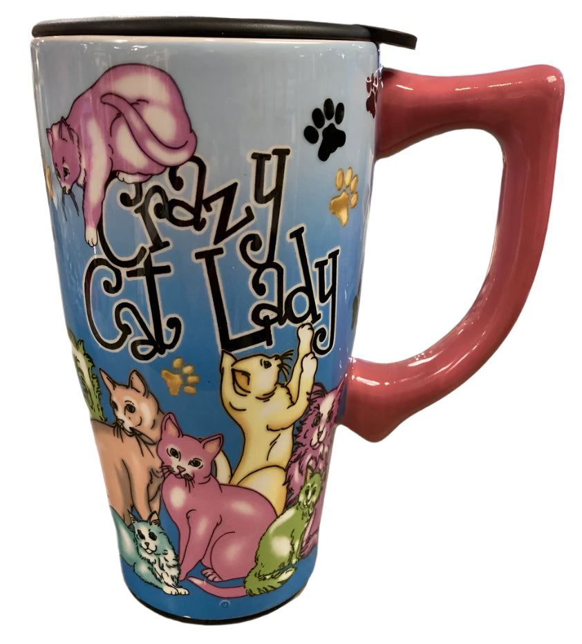 Drinkware - Travel Mug - Crazy Cat Lady