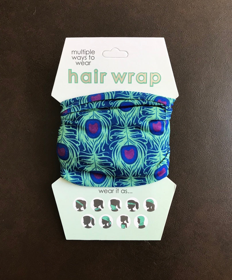 Hair Wrap - Peacock