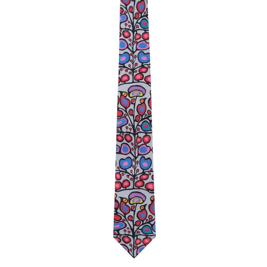 Oscardo - Norval Morrisseau - Silk Tie - Woodland Floral