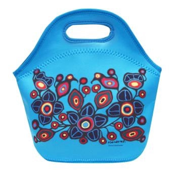 Oscardo - Norval Morrisseau - Insulated Lunch Bag - Flowers and Birds