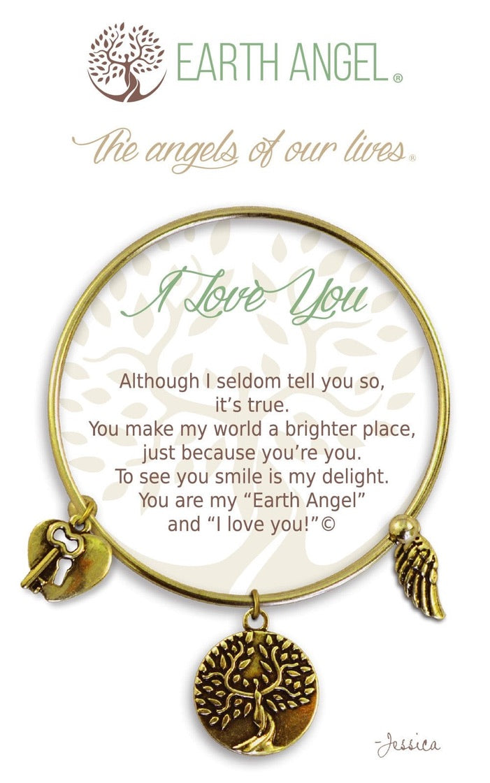 Earth Angel Bracelet - "I Love You"