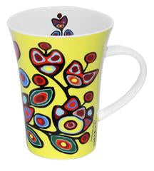 Oscardo - Norval Morrisseau - Mug - "Floral on Yellow"