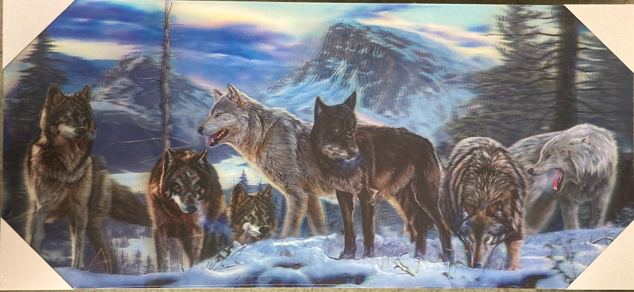 Sign - 3D Wolves