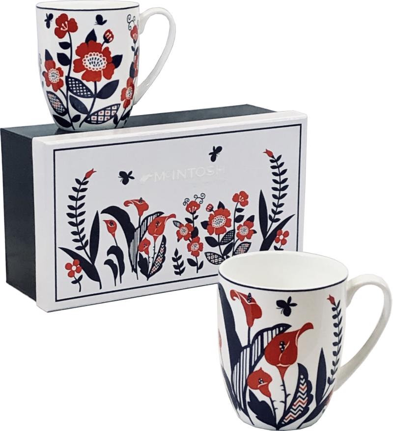 McIntosh China - Scandinavian Flowers - Set of 2