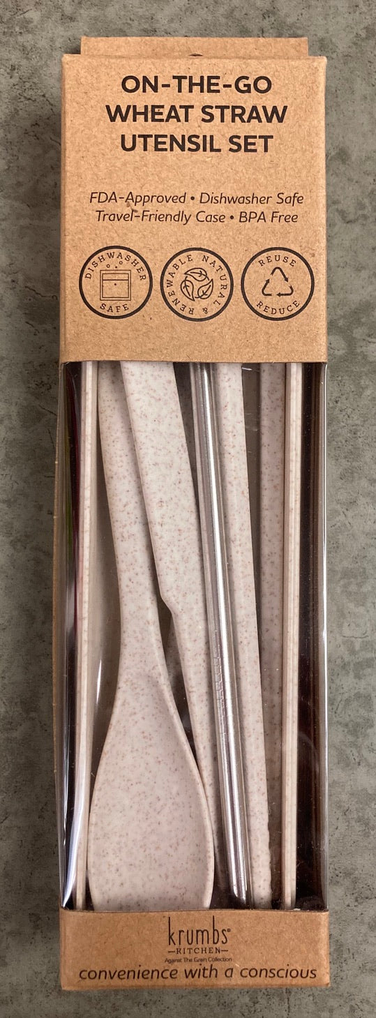 Krumbs Kitchen - Wheat Straw Utensil Set