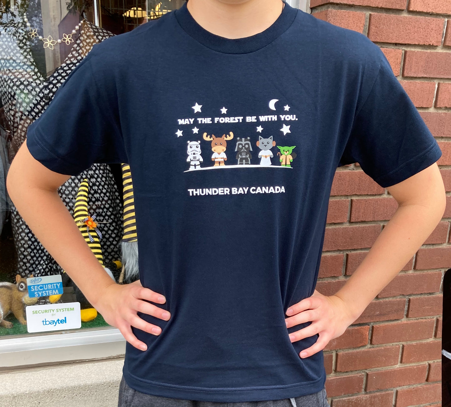 Souvenir Clothing - Youth T-Shirt - May the Forest Be With You - Navy Blue