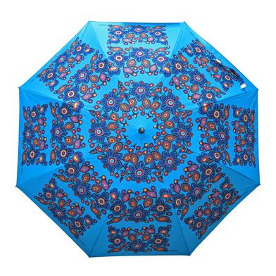 Oscardo - Norval Morrisseau - Collapsible Umbrella - Flowers and Birds