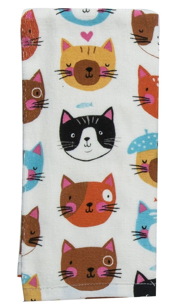 Tea Towel - Crazy Cat