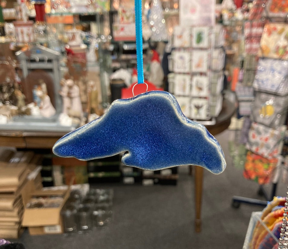 Christmas - Pottery By P0T's 2G0 - Lake Superior Ornament