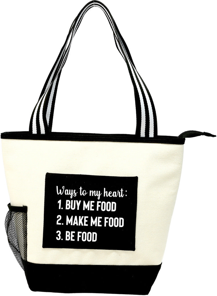 Insulated Canvas Lunch Tote Bag - Ways to My Heart...