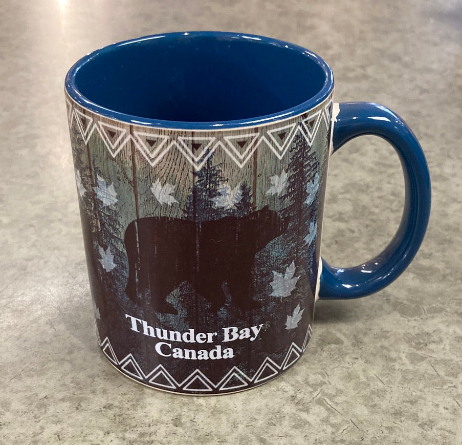 Mug - Bear & Maple Leaves - Thunder Bay, Canada