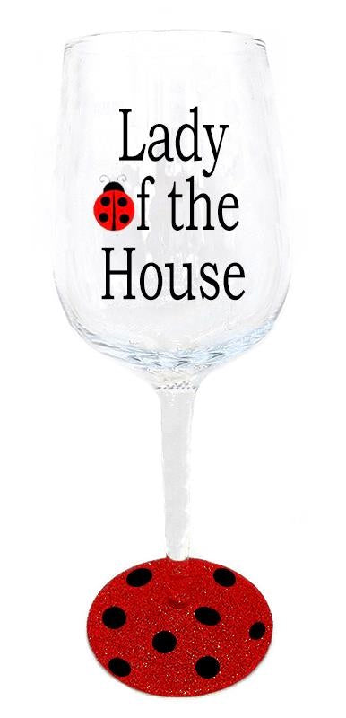 Wine Glass - Lady Bug