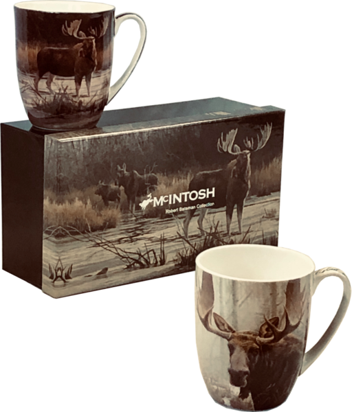 McIntosh China - Robert Bateman - Set of 2 - "Moose"