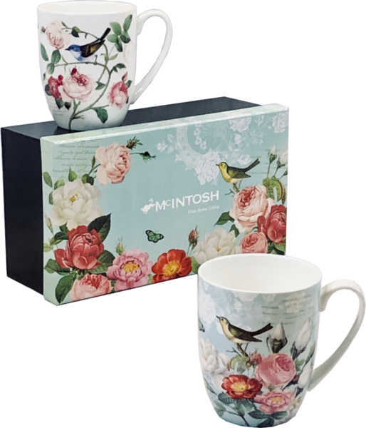 McIntosh China - Set of 2 - "Bird Garden"