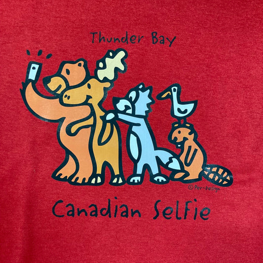 Souvenir Clothing - Youth T-shirt - Thunder Bay - Canadian Selfie