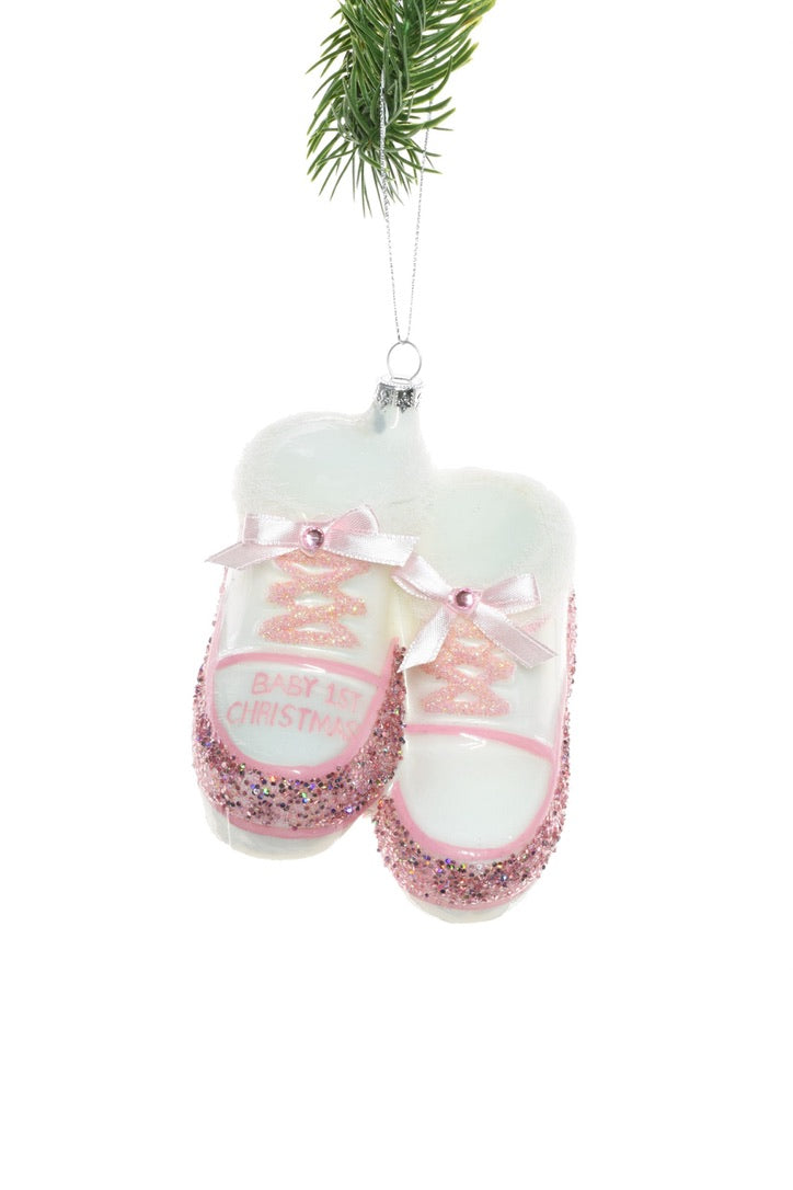 Christmas - Baby's First Christmas - Glittery Shoes Ornament