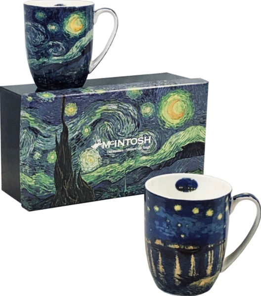 McIntosh China - Van Gogh - Starry Night - Set of Two