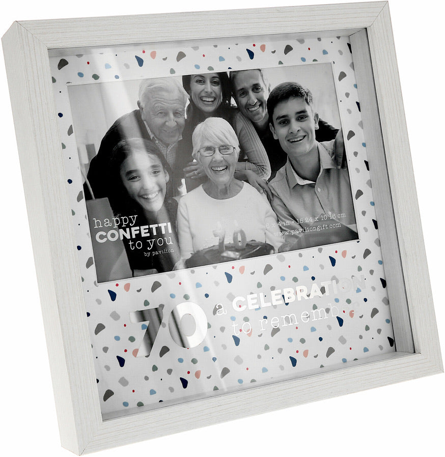 Frame - 70th - Happy Confetti to you!