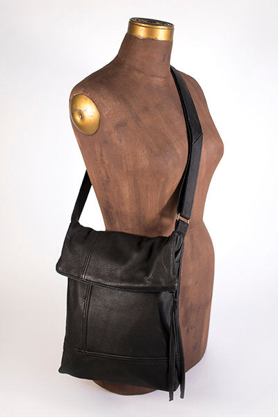 Hides in Hand Bag - Fold Over Purse - Black