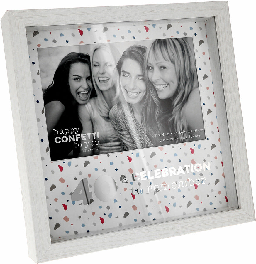 Frame - 40th - Happy Confetti to You!