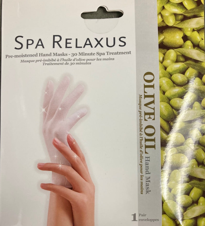 Relazus Beauty - Pre-Moistened Hand Mask - Olive Oil