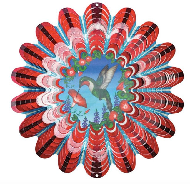 Garden - Wind Spinner - Animated Hummingbird