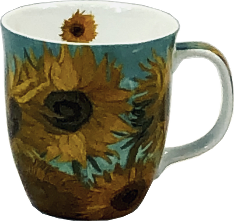 McIntosh China - Vincent Van Gogh - Green Java Mug - Sunflowers