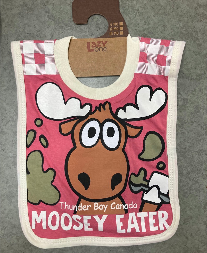 Lazy One - Infant Bib - Moosey Eater