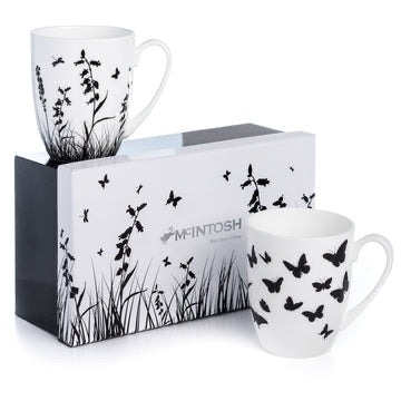 McIntosh China - Meadow Silhouette - Set of 2 Mugs