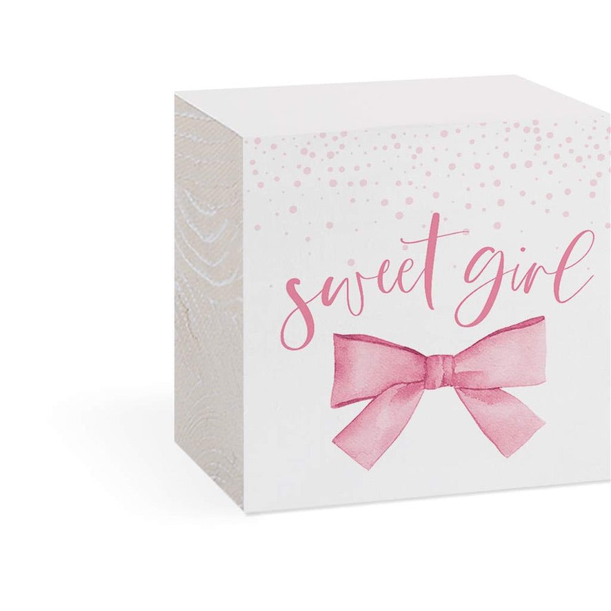Sign - Wood Block - Sweet Girl
