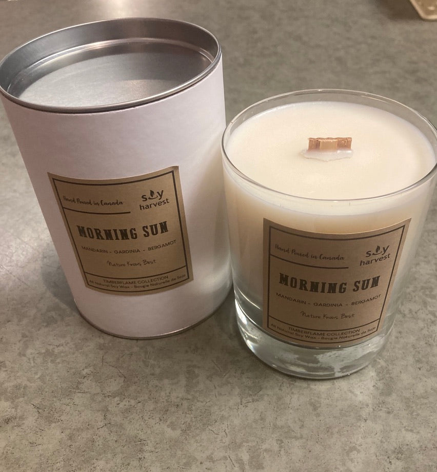 Soy Harvest Candles - Morning Sun - Timber Flame