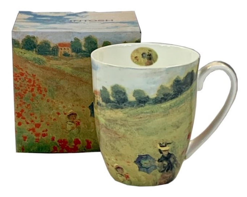McIntosh China - Claude Monet - Mocha Mug - Poppies