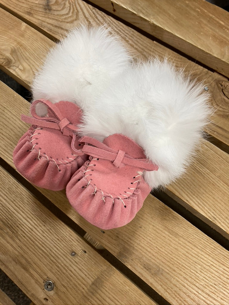 Moccasin 321B - Infant - Flamingo Suede