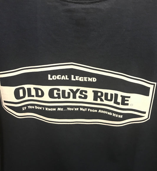 Old Guys Rule T-Shirt - "Local Legend" - Navy