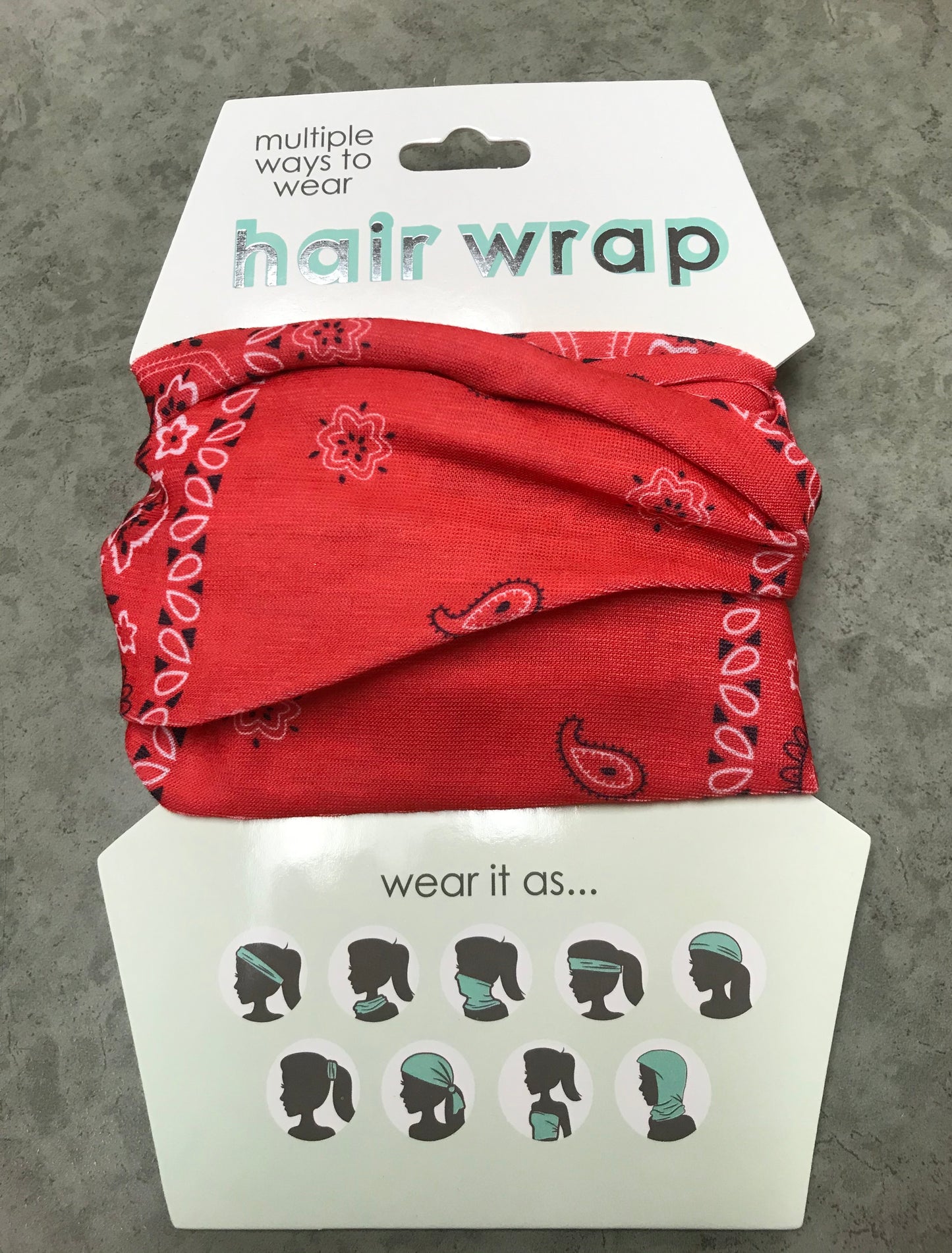 Hair Wrap - Red Bandana