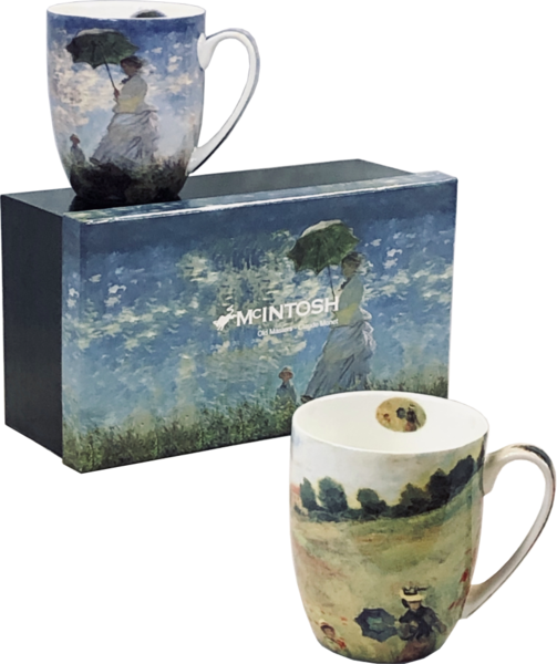 McIntosh China - Monet - Set of 2 - "Scenes With Women"
